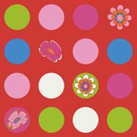 Noordwand Bluuming Affairs Behang met bloemen en stippen - 44589