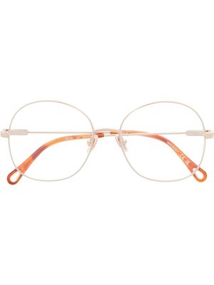 Chloé Eyewear lunettes de vue Benjamine à monture ronde - Or