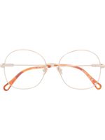 Chloé Eyewear lunettes de vue Benjamine à monture ronde - Or