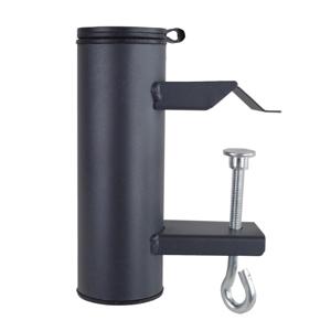 Pro Garden Parasolhouder voor balkon - antraciet - metaal - parasolbevestiging - max 3,8 cm