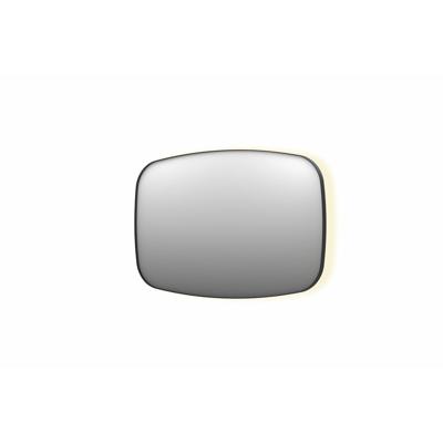 Spiegel INK SP30 120x4x80 cm incl. Indirect LED-Verlichting Rondom en Spiegelverwarming Mat Zwart