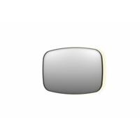 Spiegel INK SP30 120x4x80 cm incl. Indirect LED-Verlichting Rondom en Spiegelverwarming Mat Zwart