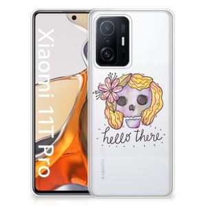 Silicone Back Case Xiaomi 11T | 11T Pro Boho Skull
