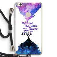 Stars quote: Huawei Ascend P8 Lite (2017) Transparant Hoesje met koord