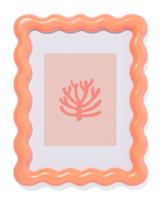 HEMA Fotolijst 15x20cm koraal hout golven (koraalroze)