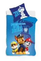 Paw Patrol peuterdekbedovertrek blauw 100 x 135 cm Katoen