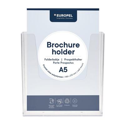 Folderhouder Europel wand A5 transparant Folderhouder Europel wand A5 transparant