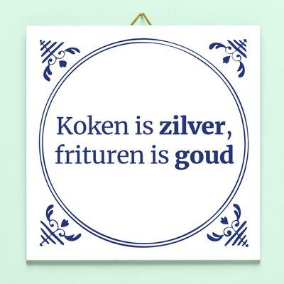 Tegeltje Koken is zilver