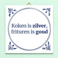 Tegeltje Koken is zilver