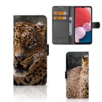 Samsung Galaxy A13 (4G) | Telefoonhoesje | Met pasjeshouder | Luipaard
