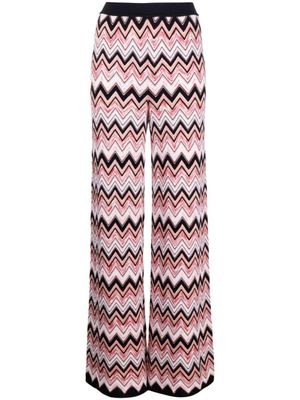 Missoni pantalon droit à motif de chevrons - Rose