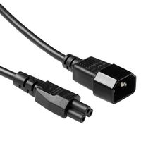 ACT AK5434 230V Stroomkabel C14/C5 Zwart - 3 meter