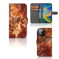 iPhone 14 Pro Max | Bookcase | Marmer Bruin