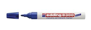 Edding Permanentmarker 8300 industry 4-8300003 Permanent marker Blauw Watervast: Ja