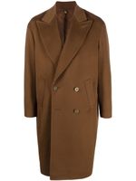 Maurizio Miri manteau en laine à boutonnière croisée - Marron