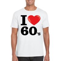 I love 60's t-shirt wit heren 2XL  -