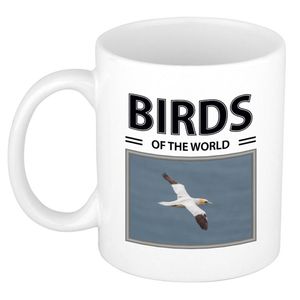 Foto mok Jan van gent beker - birds of the world cadeau Jan van gent vogels liefhebber - feest mokken