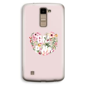 GRL PWR Flower: LG K10 (2016) Transparant Hoesje