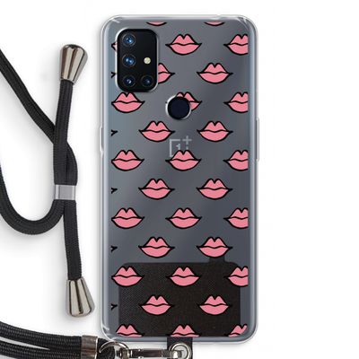 Lipjes: OnePlus Nord N10 5G Transparant Hoesje met koord