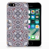 Apple iPhone SE | 5S TPU Siliconen Hoesje Flower Tiles - thumbnail