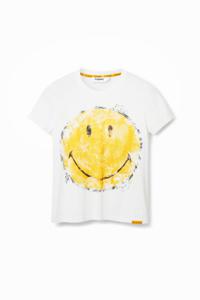 T-shirt met Smiley - WHITE - M