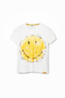 T-shirt met Smiley - WHITE - M - thumbnail