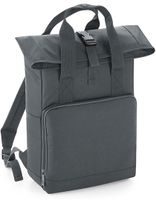 Atlantis BG118 Twin Handle Roll-Top Backpack - Graphite-Grey - 28 x 38 x 12 cm - thumbnail