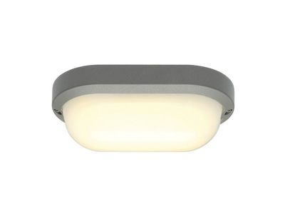 Plafond/ wandlamp TERANG 2 zilvergrijs 1xLED 3000K
