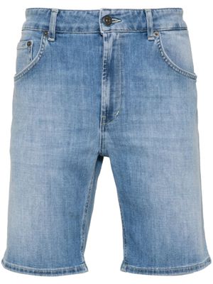 DONDUP short en jean à plaque logo - Bleu