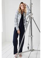 Helena Hart 7631 - Blazer Cherie Kort Boucle Blazers Marine/wit