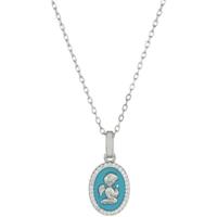 Ketting Dames Amen CLANSMBPE Blauw Zilverkleurig