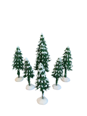 Assortie Besneeuwde Dennenboompjes - Oosterik home