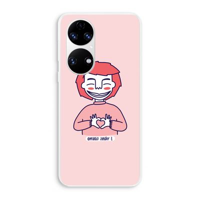 Hartje: Huawei P50 Transparant Hoesje