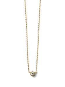 Shihara collier One Stone en or 18ct pavé de diamants