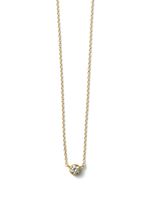 Shihara collier One Stone en or 18ct pavé de diamants