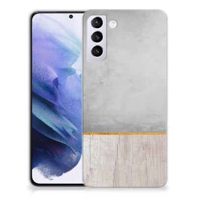 Samsung Galaxy S21 Plus | Bumper Hoesje | Wood Concrete