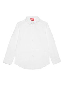 Diesel Kids chemise CPING en coton - Blanc