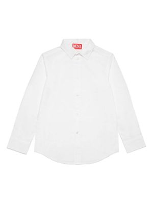 Diesel Kids chemise CPING en coton - Blanc