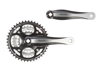 Miranda  beta 3r+ crankstel 22/32/42t zwart/zilver