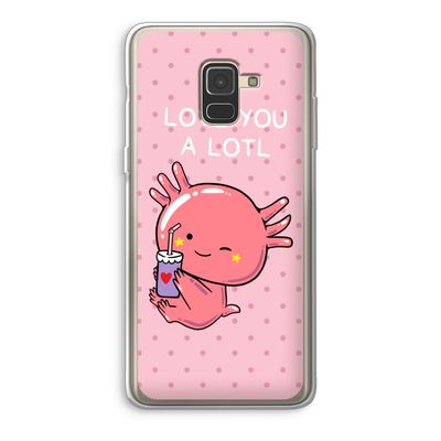 Love You A Lotl: Samsung Galaxy A8 (2018) Transparant Hoesje