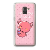 Love You A Lotl: Samsung Galaxy A8 (2018) Transparant Hoesje