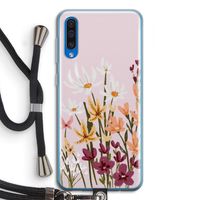 Painted wildflowers: Samsung Galaxy A50 Transparant Hoesje met koord
