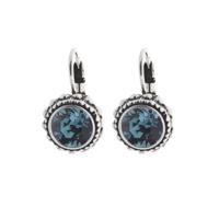 Biba Hang Oorbellen met Klaphaak en Swarovski Steentje Ind. Sapphire Biba Hang Oorbellen met Klaphaak en Swarovski Steentje Ind. Sapphire