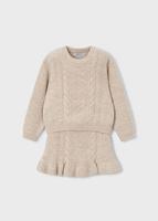 Mayoral winter rok-set meisjes - zand - tricot