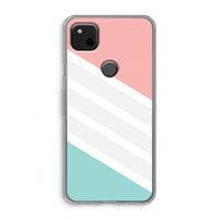 Strepen pastel: Google Pixel 4a Transparant Hoesje