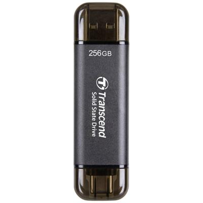 Transcend ESD310C 256 GB Externe SSD harde schijf USB-A 3.2 Gen 2, USB-C Zwart TS256GESD310C