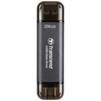 Transcend ESD310C 256 GB Externe SSD harde schijf USB-A 3.2 Gen 2, USB-C Zwart TS256GESD310C