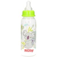 Groene babyfles met voertuigen 240 ml   -