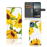 Hoesje voor Nokia C12 Zonnebloemen - thumbnail