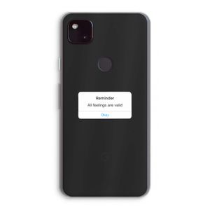 Reminder: Google Pixel 4a 5G Transparant Hoesje